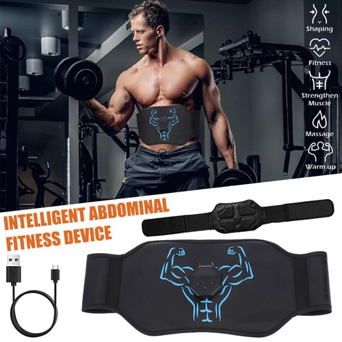 EMS Abdominal Muscle Toning Trainer ABS Stimulator Toner Binder Gym Fitness Belt