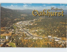 Postcard Aerial View Oakhurst California USA