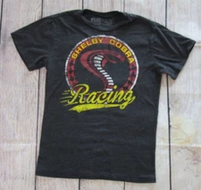 Shelby Cobra Racing Dark Gray Distressed Logo Mens T-Shirt Short Sleeve XS/Small