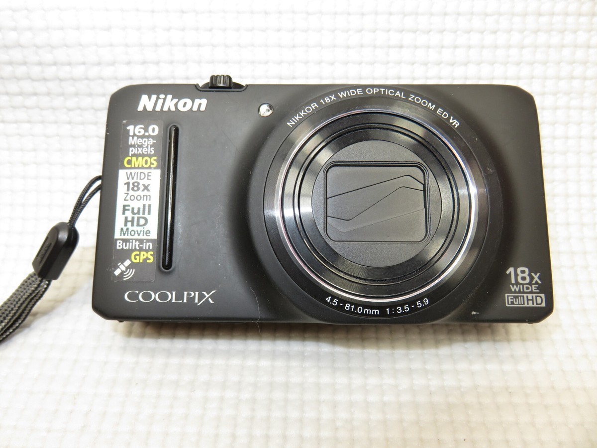 Nikon coolpix s9300 ジャンク品 Nikon COOLPIX S9300 16.0MP Digital Camera Black Tested