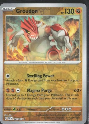Groudon 049/131 Sv: Prismatic Evolutions Reverse Holo