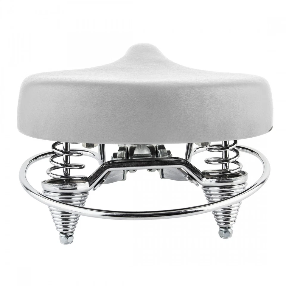 Седло Sunlite Classic Cruiser с двойными пружинами и виниловой крышкой - винтажный стиль, - Изображение 2 из 2