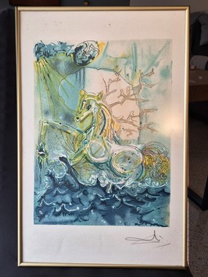 Original Lithographie limitiert 'Neptun' von SALVADOR DALI
