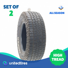 Set Of 2 Used 26570r17 Cooper Discoverer Roadtrail At 115t - 1032 Set Of 2 Used 26570r17 Cooper Discoverer Roadtrail At 115t - 1032
