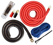 PK0-17, 0 Gauge Amp Kit Power Amplifier Install Wiring Cables - 7500W