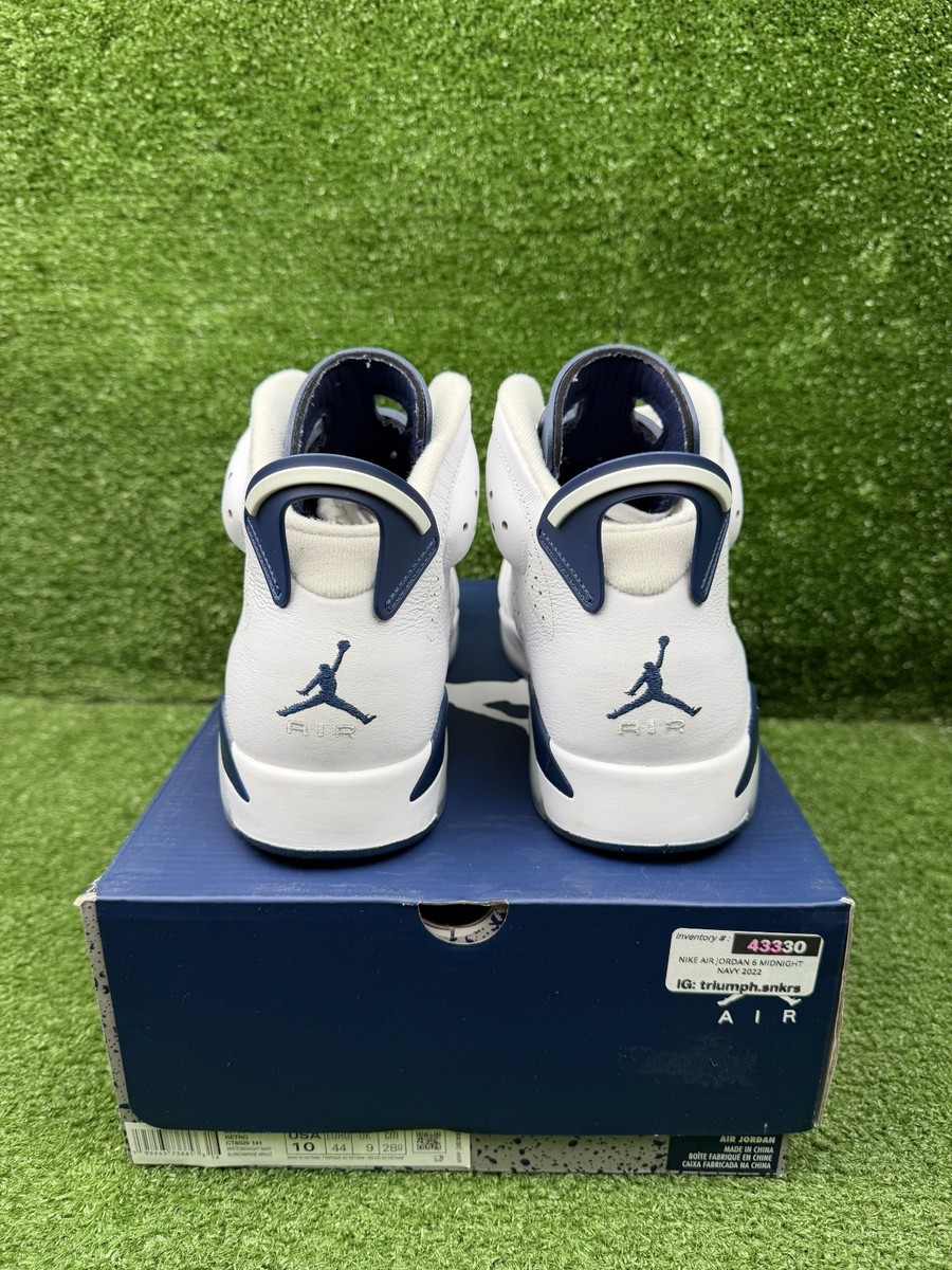 Mars専用 Air Jordan 6 ホワイト/ネイビー US9.5 New 10 Nike Air Jordan 6 VI Retro Olympic White Navy Blue CT8529