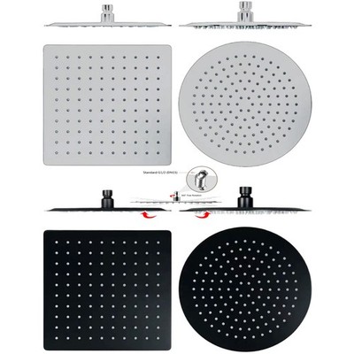 Regendusche Einbauduschköpfe Edelstahl Duschkopf Regenbrause Brausekopf Dusche
