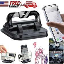 360  Rotation Car Phone Mount with Strong Suction Cup  Adjustable Viewing STOCK