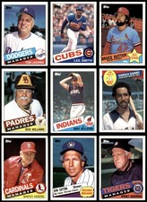 1985 Topps Baseball Almost Complete Set 8 - NM/MT 7210403 (791 / 792 cards)