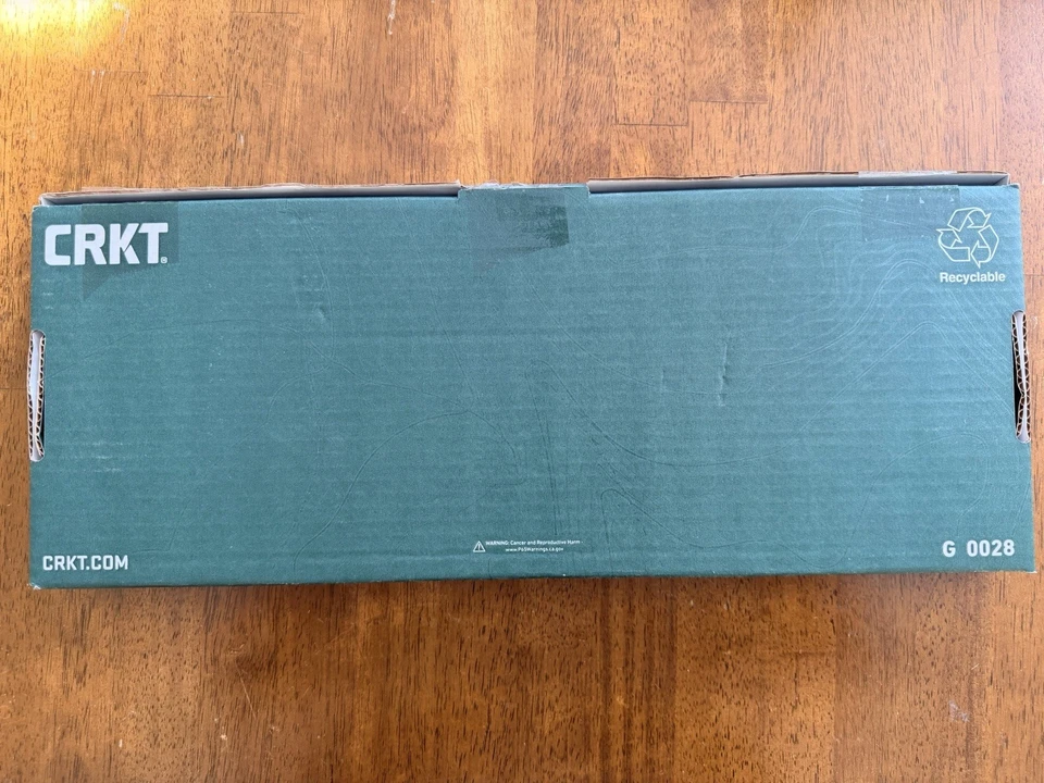 Hacha CRKT Freyr 2746 con mango de nogal con funda nuevo estado Foto 3 de 4