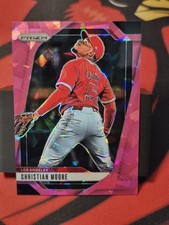 2025 Panini Prizm Pink Ice Prizm Christian Moore #162 Rookie RC