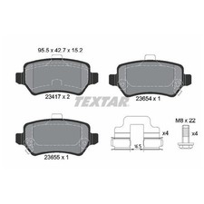 Satz Bremsbeläge Bremsklötze hinten für Opel Meriva A X03 B S10 Zafira 239284