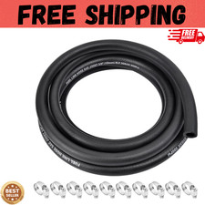 3/8 Inch Id Fuel Line Hose - 10ft Marine Grade Fuel Line with 10pcs Hose Clamps