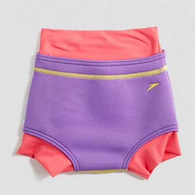Speedo Baby Schwimmwindel Badeshorts Badehose Swimnappy Violett, 6-9 Monate