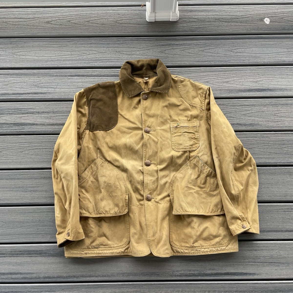 ジャケット・アウター 40s American Field hunting jacket Vintage 1940s 50s American Field Hunting Jacket Talon Zipper