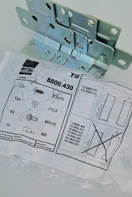 Rittal TS 8800.430 Anreihwinkel / Montagesatz für TS/TS | OVP
