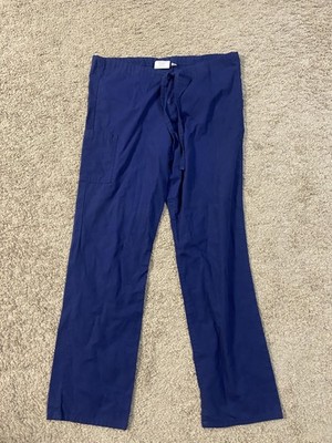 Landau ScrubZone Scrub Pants Extra Small Navy Drawstring Cargo Pocket