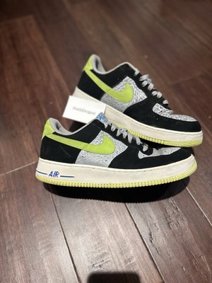 Nike Air Force 1 Reflective Silver Volt 488298-077 Mens Size 10.5 Green Gray