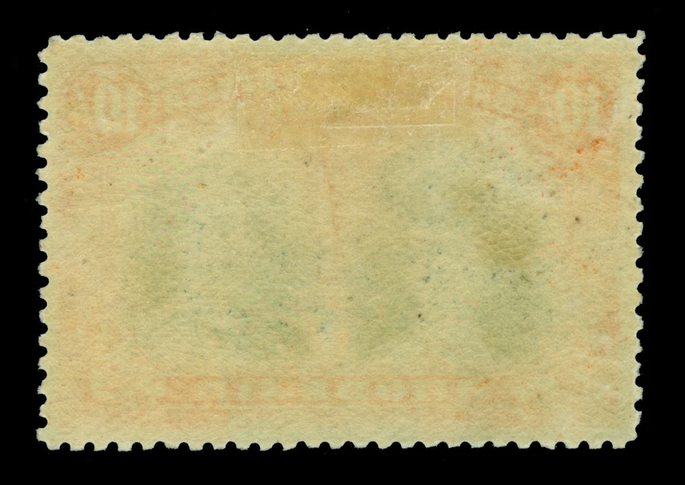 British SOUTH AFRICA RHODESIA 1910 Double Heads 10s org & myrtle grn Sc# 117a MH - Image 2 of 2