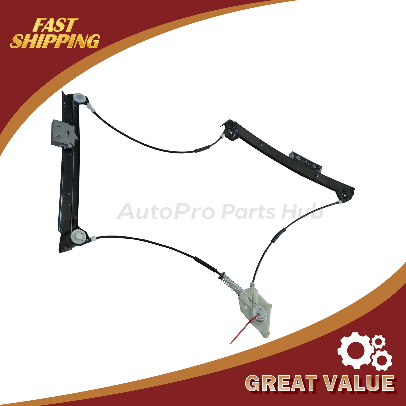3W0837401J For 04-18 Bentley Continental GT Coupe Front Left Window Regulator US