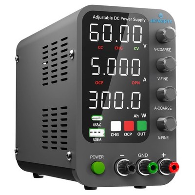DC Power Supply Variable, 0-60V 0-5A Switching Bench Power Supply with Intell...