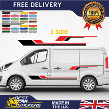 Stickers for Vauxhall Vivaro SWB Side Stripes Van Graphics Motorhome Decals