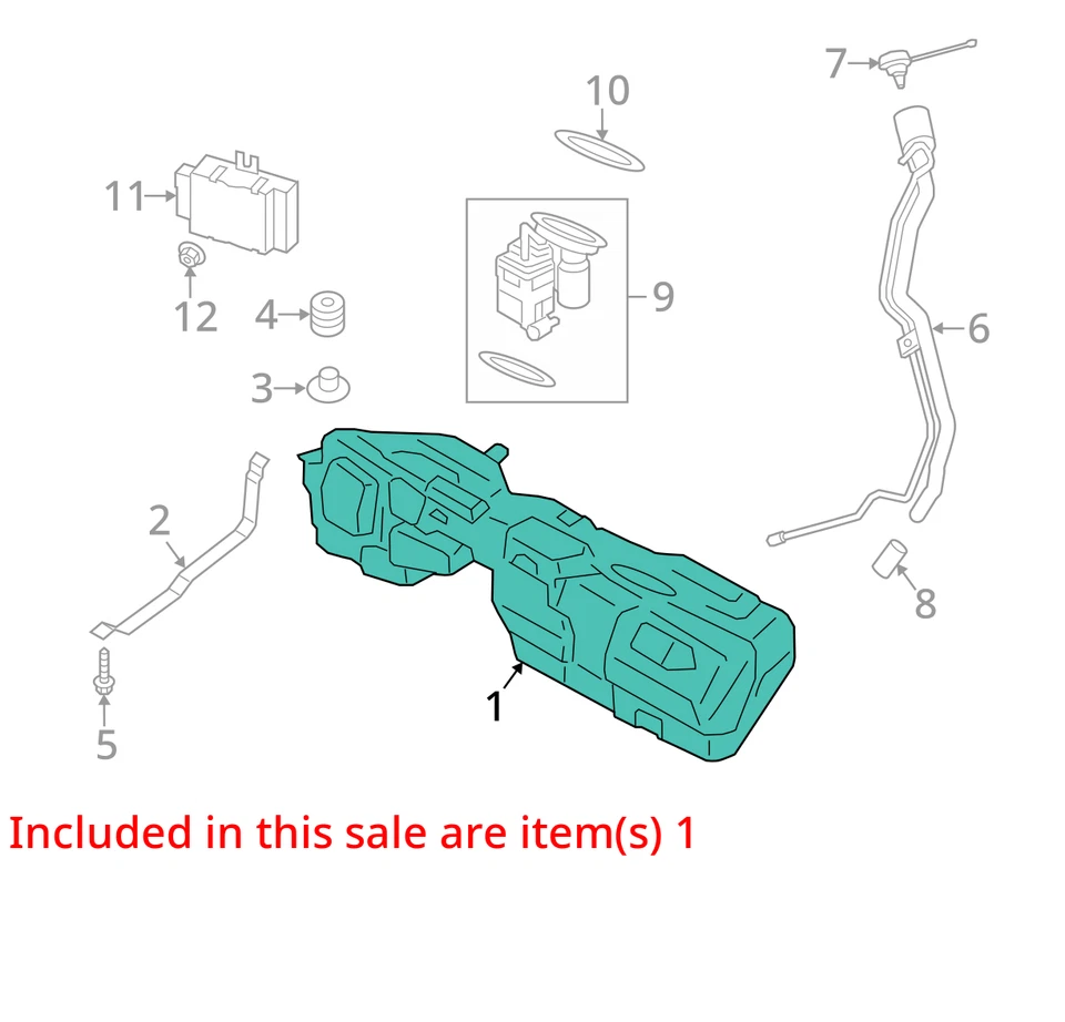Tanque de combustible compatible con BMW M2 594697 16-20 Foto 3 de 4