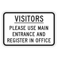 Lyle T1-1937-Eg_18X12 Informational Sign, 12 In H, 18 In W, Aluminum,