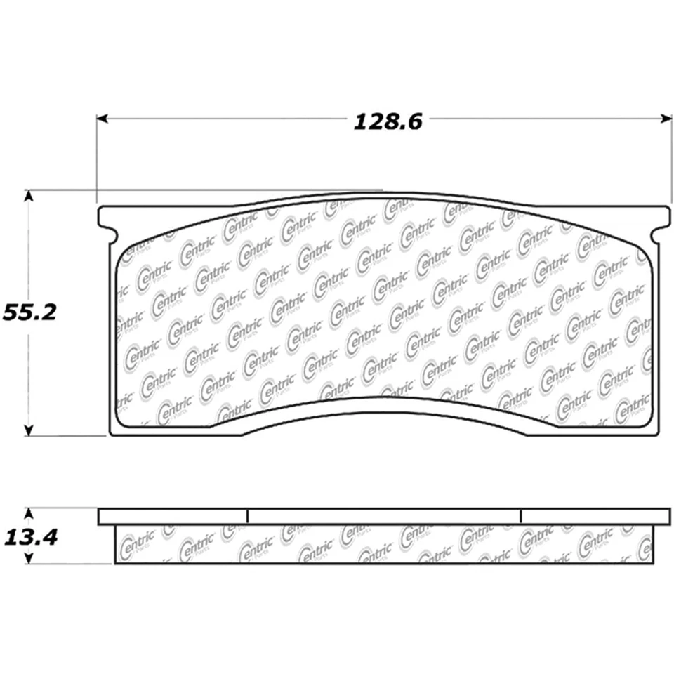 适用于 1965 - 1967 年福特 Falcon C-Tek 前盘式制动垫套装盘式制动转子 — 第 2/4 张图片