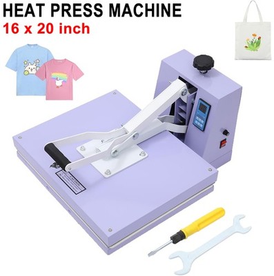 Heat Press Machine 16'' x 20'' Sublimation Printer Transfer for DIY T-shirt