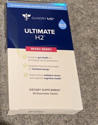 Gundry MD Ultimate H@ Dissolvable Tablets Mixed Berry (30 Count) Exp 01/2029