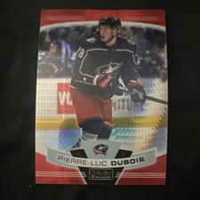 O-Pee-Chee Platinum 2019-20 Pierre-Luc Dubois #81 Red Prism /199 Blue Jackets