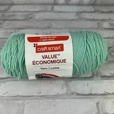 Craft Smart VALUE Mint Green Color 7oz.  354 yds New