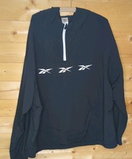 Image of Reebok Men's Classics Quarter Zip Jacket, Vector Anorak windcheater Black