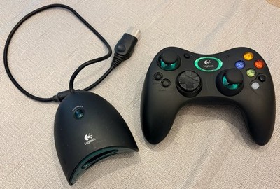 Logitech Precision Controller with Receiver Dongle (Original Xbox) TESTED