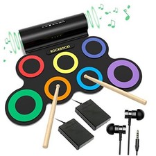 Electric Drum Set, 7-Pad Electronic Drum Set with Headphone 5-9 yrs old