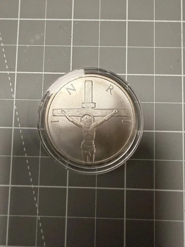 2020 Silver Shield Crucifixion 1 Troy Oz Pure .999 Jesus Crucifix Round Coin BU