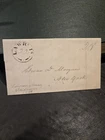 1839 Rare Lawrenceburg Indiana Stampless Manuscript Cover To New York