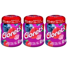 [FD] Clorets Xp Raspberry & Blueberry Bottles 3-Piece Set, Multicolor, 1.10 Poun