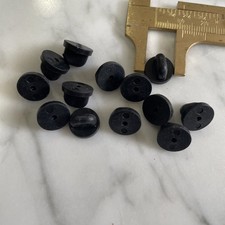 100 Black RUBBER Clutches BACKS for Tie Tacks / Lapel Pins / Pin Guard / Clasp