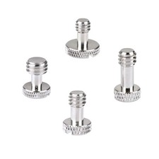 Camera Screw with 1/4"-20  3/8"-16 for Quick Release 1, Silver