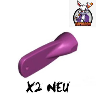 Lego    2x Ruder Paddel   Utensil Oar Paddle Head   Magenta   31990   Neuware