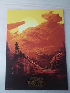 2015 Star Wars - The Force Awakens 1 of 4 Promo Movie Poster 9 1/2" X 13