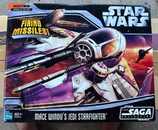 STAR WARS SAGA COLLECTION MACE WINDU'S JEDI STARFIGHTER 3.75  2006 NEW