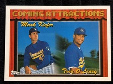 1994 Topps Coming Attractions Rookie Card #770 Mark Kiefer & Troy OLeary Milwauk