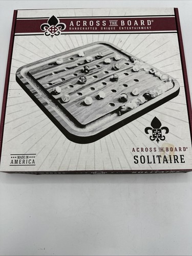 Across the Board SOLITARE Game- 100% COMPLETE! Handcrafted Wood- EUC - Picture 2 of 5