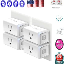 Kasa Smart Outlet 4-Pack – Hands-Free Voice Control with Scheduling Functions
