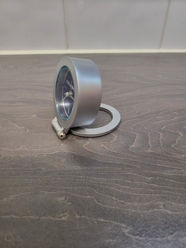 Travel Alarm Clock Miniture Silver metal With Stand Unique Rare H5cm CELEBREX - Picture 14 of 24
