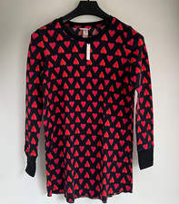 Victoria's Secret Cotton Long Sleeve Knit Sleepwear T-Shirt Black  L NWT