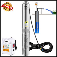 Bomba Sumergible 4 Pulg 230V 3HP ,37 GPM para Pozo Profundo, Uso Industrial y Ri